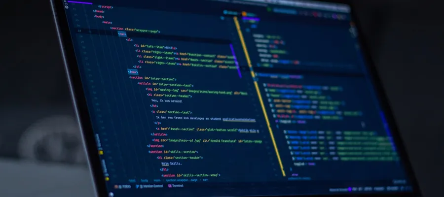 Editor de código usado para automatización de flujo de trabajo